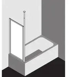 Kermi Vario 2000 Seitenwand V2TWD075142PK 66,4-69,6x140cm, wei&szlig;, ESG klar KermiClean