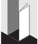 Kermi Filia XP Seitenwand FXTWG09020VAK 90x200cm, silber hochglanz, ESG klar,...