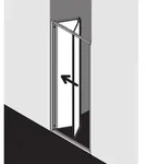 Kermi Nova 2000 Faltt&uuml;r N2FTD0751811K silber matt glanz