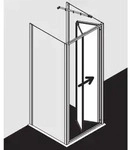 Kermi Ibiza 2000 Faltt&uuml;r FTD I2FTD100181AK 100x185cm, ESG klar, silber mattglanz
