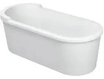 Duravit Oval-Badewanne Starck, 180x80cm weiss, freistehend, mit Sch&uuml;rze &...