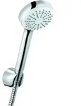 Kludi Logo 1S Wannenset 680100500 chrom, Handbrause mit 1 Stahlart, Duschkopf