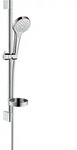 hansgrohe Croma Select S Vario Brauseset 26566400 weiss chrom, Stange 65, mit Casetta