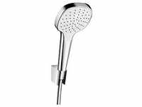 hansgrohe Croma Select E 1jet Wannenset 26412400 weiss-chrom, 160 cm Schlauch...