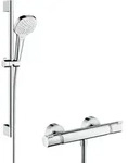 hansgrohe Croma Select E Combi Brausenset 27081400 weiss-chrom, 65 cm Shower Set