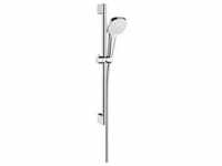 hansgrohe Croma Select E 1jet Brauseset 26585400 EcoSmart, weiss-chrom, 65 cm
