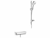 hansgrohe Brauseset Ecostat Select 27038400 E 120 Combi. weiß/chrom, DN 15,...