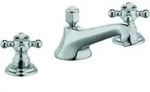 Kludi 1926 Waschtisch 3 Loch Armatur 510460520 chrom, mit Ablaufgarnitur