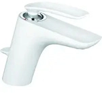 Kludi Balance White Waschtischarmatur 520239175 chrom/wei&szlig;, mit Ablaufgarnitur