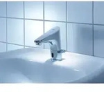 Grohe Europlus E Waschtisch Armatur 36207001 chrom, Batteriebetrieb, mit Mischung,