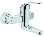 Grohe Waschtisch-Wand-Einhebelmischer 32767000 Euroeco Special, chrom, Ausladung 196