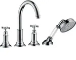 hansgrohe Axor Montreux Fertigmontageset 16544000 4-Loch-Fliesenrandarmatur, mit