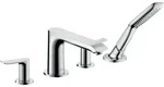 hansgrohe Metris Wannen Armatur 31442000 4 Loch Wannenrand Armatur, chrom