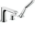 hansgrohe Metris Wannen Armatur 31190000 3 Loch Wannenrand Armatur, chrom