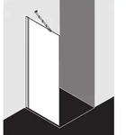 Kermi Ibiza 2000 Seitenwand I2TWG080181PK 80x185cm, silber mattglanz, ESG klar...