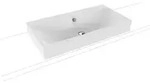 Kaldewei Silenio Aufsatzwaschtisch 904206003001 3043, 90x46x12cm, weiss...