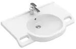 Villeroy & Boch ViCare Waschtisch 412081T2 weiss AntiBac c-plus, 80x55cm, ohne
