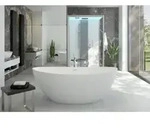 Hoesch Namur freistehende Badewanne 4402.010305 weiss, Solique, 180 x 90 cm,