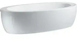 LAUFEN Alessi one Oval-Freistehwanne H2459720000001 183 x 87 cm, wei&szlig;, mit...
