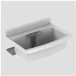 Sanit Beckenkombination maxi 60008B60099 granit, Ablage anthrazit, mit Standrohr,
