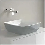 Villeroy und Boch Artis Aufsatzwaschbecken 417841BCT7 41x41cm, ohne Hahnloch, ohne