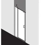 Kermi Liga Pendelt&uuml;r mit Festfeld f&uuml;r Seitenwand LI1GL08020VPK 80x200cm,...