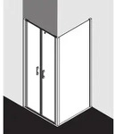 Kermi Liga Pendelt&uuml;r in Nische LIPTD100201AK 100x200cm, silber mattglanz, ESG klar,