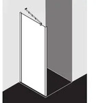 Kermi Filia XP Seitenwand FXUWD07820VPK 78x200cm, silber hochglanz, ESG klar...