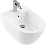 Villeroy & Boch Subway 2.0 Wand Bidet 54000001 weiss, 1 Hahnloch, mit &Uuml;berlauf