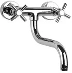 Herzbach Stilo Sp&uuml;l-/Waschtisch-Wandarmatur 14.954000.1.01 schwenkbarer...