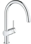 Grohe 3291800E, Grohe Minta K&uuml;chenarmatur 3291800E EcoJoy, herausziehbarer Mousseur,
