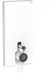 Geberit Monolith Stand-WC-Modul 131003SI5 Glas wei&szlig;, Bauh&ouml;he 101 cm