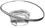 Keuco Elegance Seifenschale 01655006000 Echtkristallglas klar, Ersatzteil