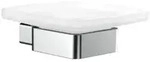 Emco Loft Seifenhalter 053000100 chrom, Kristallglas satiniert, Wandmodell