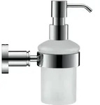 Duravit D-Code Seifenspender 0099161000 chrom, 6,9x14,5cm, Glas wei&szlig; matt
