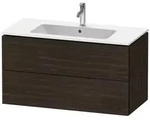 Duravit L-Cube Waschtischunterbau LC624206969 Nussbaum geb&uuml;rstet, 102x55,5x48,1cm, 2