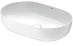 Duravit Luv Aufsatz-Waschtisch 03796000001 60x40cm, geschliffen, ohne Hahnloch,