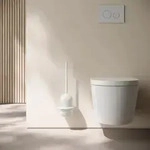 Hewi Serie 477 WC-B&uuml;rstengarnitur 4772010099 zur Wandmontage, Wei&szlig;