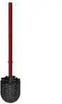 HEWI Serie 477 WC B&uuml;rste 4772001033 Stiel rubinrot, B&uuml;rste schwarz, &Oslash; 8,1 cm