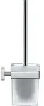 Duravit WC-B&uuml;rstengarnitur Karree 0099571000 f&uuml;r Wandmontage, Glas matt, Halter