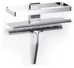 Giese Newport Duschkorb 30820-02 chrom, f&uuml;r Rasierer, mit Haken und Wischer