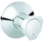 Grohe Costa Unterputzventil 19855001 chrom, Markierung rot, mit Schubrosette