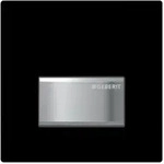 Geberit Urinalsteuerung Typ 50 116016DW5 schwarz-verchromt geb&uuml;rstet, pneumatisch