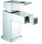 Grohe Eurocube Bidetarmatur 23138000 mit Ablaufgarnitur, chrom