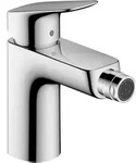 hansgrohe Logis 100 Bidet Armatur 71200000 chrom, H&ouml;he 187 mm, Zugstangen