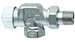 Heimeier Thermostatventill V-exakt II 371001000 Axial, Rp 3/8", Rotguss vernickelt