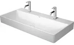Duravit DuraSquare Waschtisch 23531000431 weiss wondergliss, 100x47cm, 2 Hahnl&ouml;cher