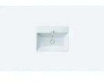 Duravit DuraSquare Waschtisch 2353600041 weiss, 60x47cm, ohne &Uuml;berlauf, mit Hahnloch