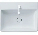 Duravit DuraSquare M&ouml;bel-Waschtisch geschliffen 23536000711 60x47cm, ohne &Uuml;berlauf,