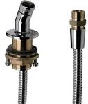Hansgrohe Brausehalter mit Schlauch 2000 mm f&uuml;r Wannenrand Schlauchdurchf&uuml;hrung